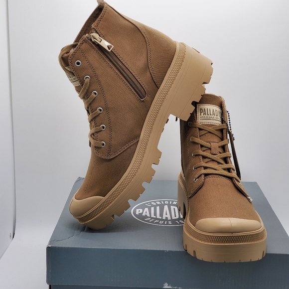 Original Palladium Pallabase Twill Boots Sz9 Womens New - Picture 5 of 7